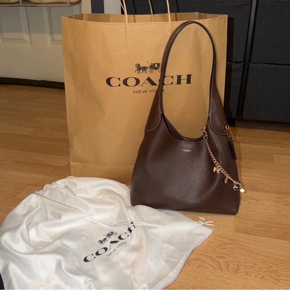 Coach Handbags - Coach Brooklyn 28 in Maple/Brown (purse charm not included)